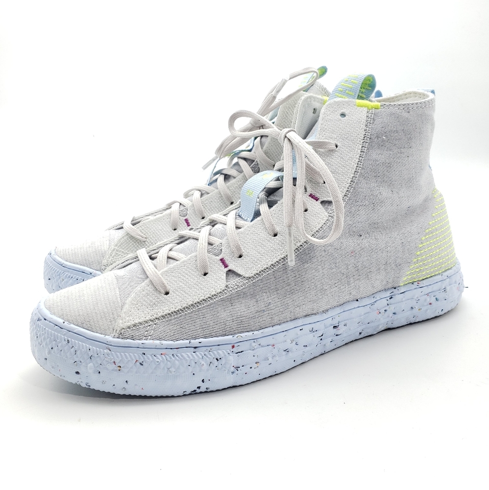 Mens Converse Chuck Taylor All-Star Crater High White Space Hippie Sz 10 shoes